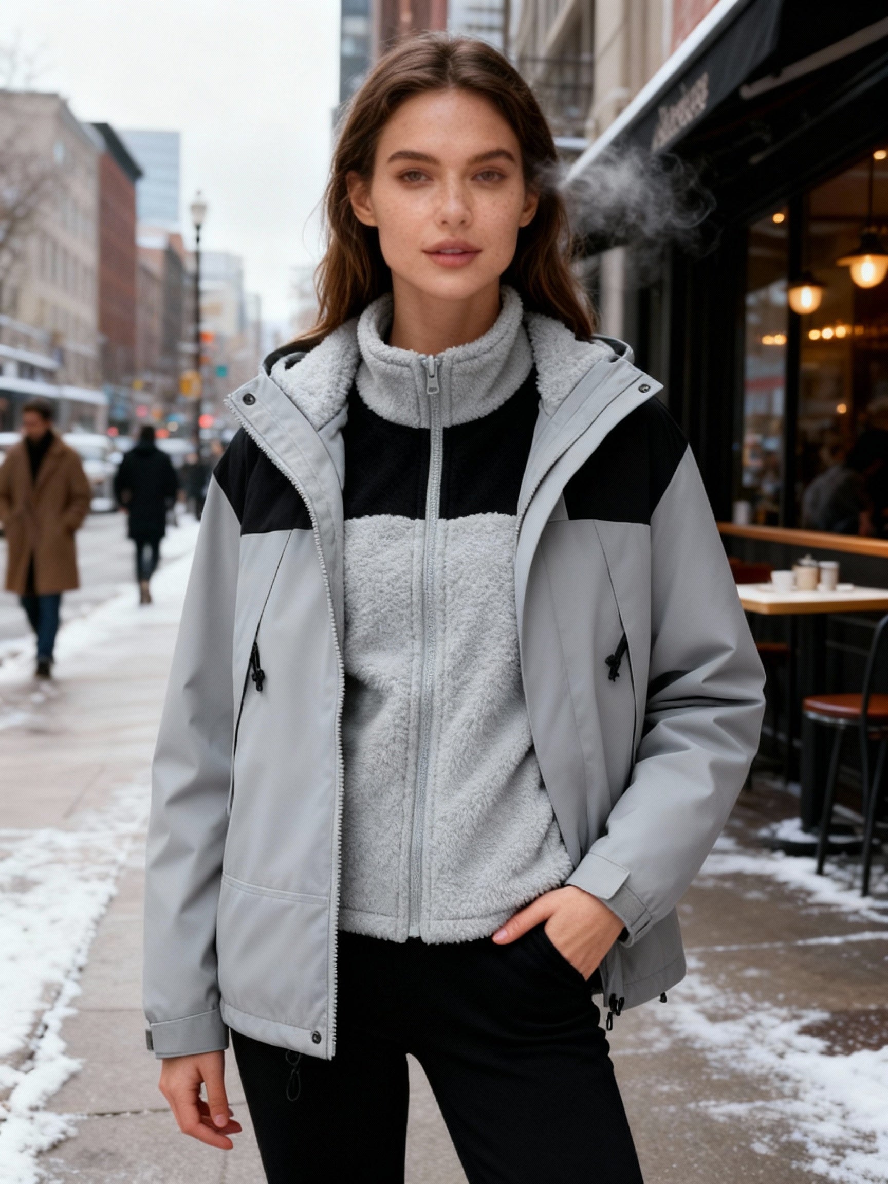 Kvinders 3-i-1 Vinterjakke Fleece 5