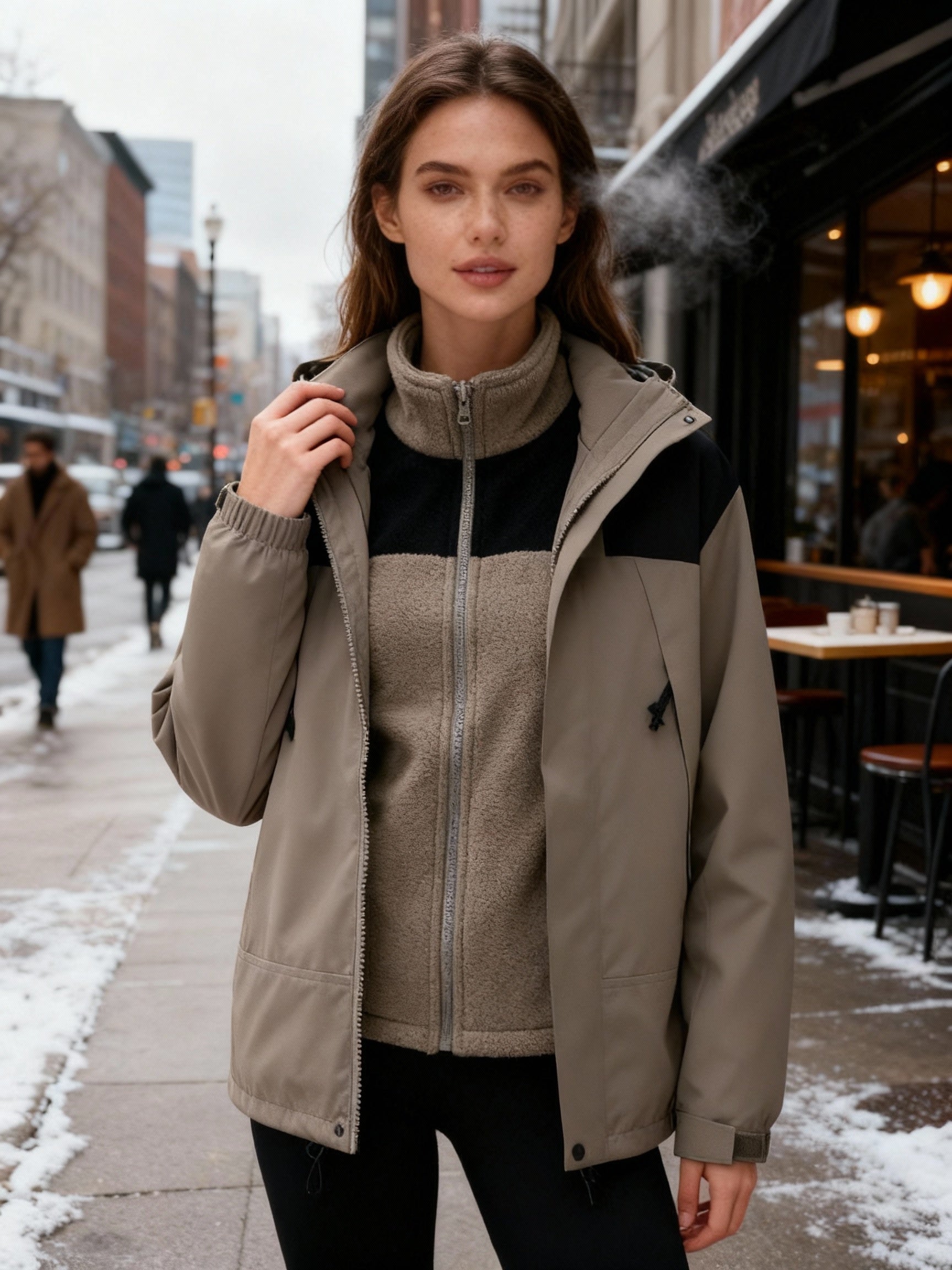 Kvinders 3-i-1 Vinterjakke Fleece 6