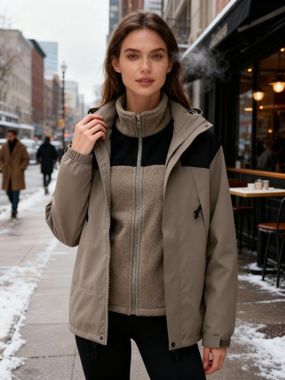 Kvinders 3-i-1 Vinterjakke Fleece 6