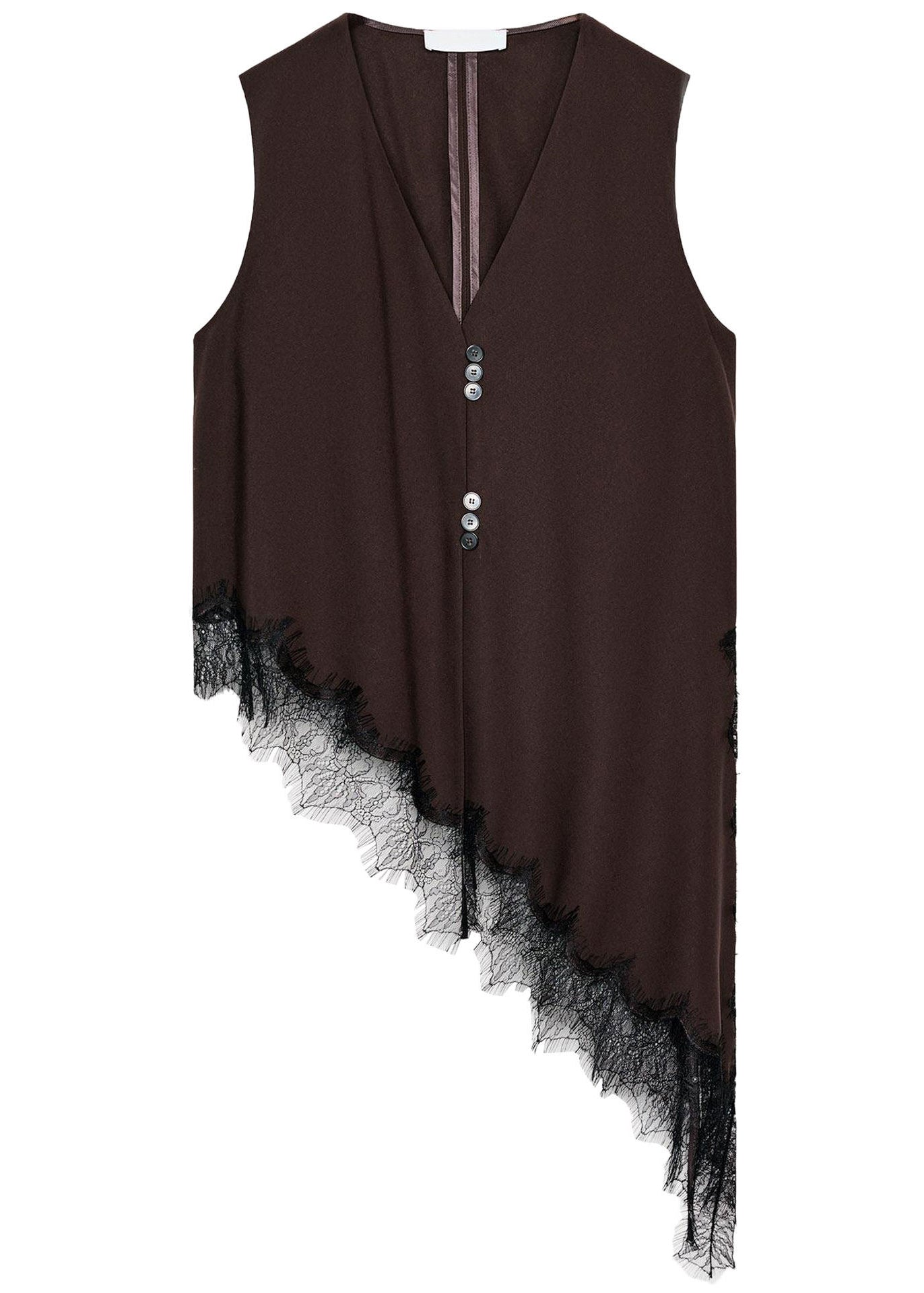Kvinders Ærmeløs Bluse V-hals Patchwork Design 4
