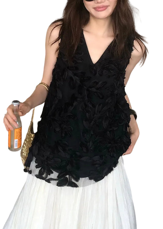 Kvinders Ærmeløs Tylvest med V-hals Moderne Design 0