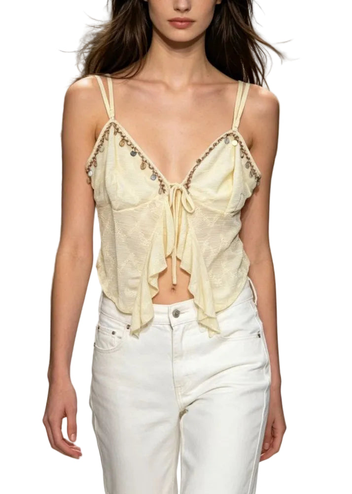 Kvinders Ærmeløs Vest Asymmetrisk Patchwork Design 0