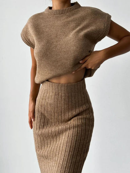 Kvinders Ærmeløst Sæt Chic Stil 1