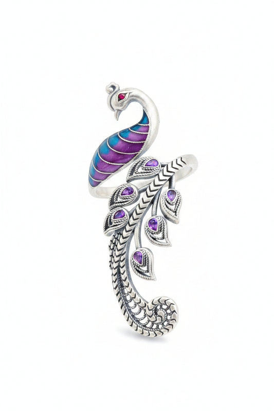 Kvinders Åbne Ring med Phoenix Design Retro Stil 0