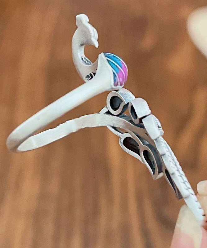 Kvinders Åbne Ring med Phoenix Design Retro Stil 3