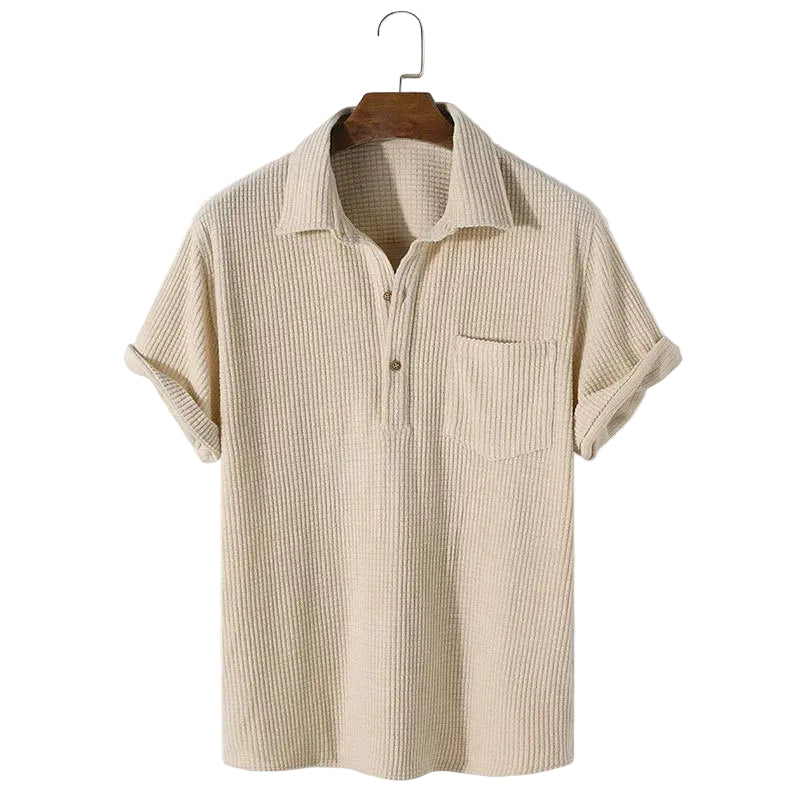 Kvinders Afslappet T-shirt med Waffle Design 0