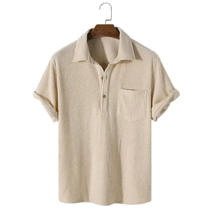 Kvinders Afslappet T-shirt med Waffle Design 0