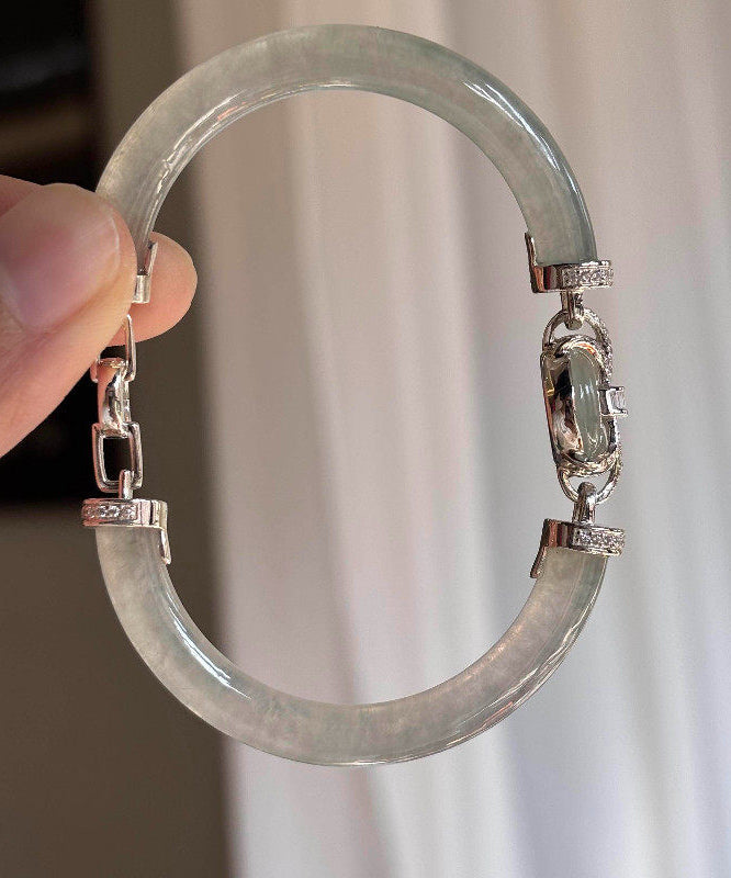 Kvinders Armbånd Med Jade Indlægning Tidløst Design 1