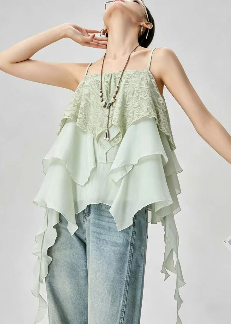 Kvinders Asymmetrisk Top Lagdelt Design Casual 3