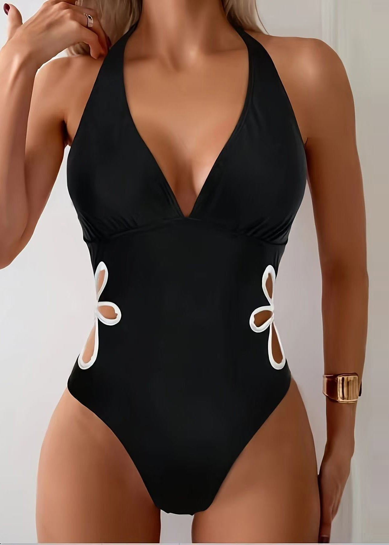Kvinders Badetøj Cut Out Halter 1