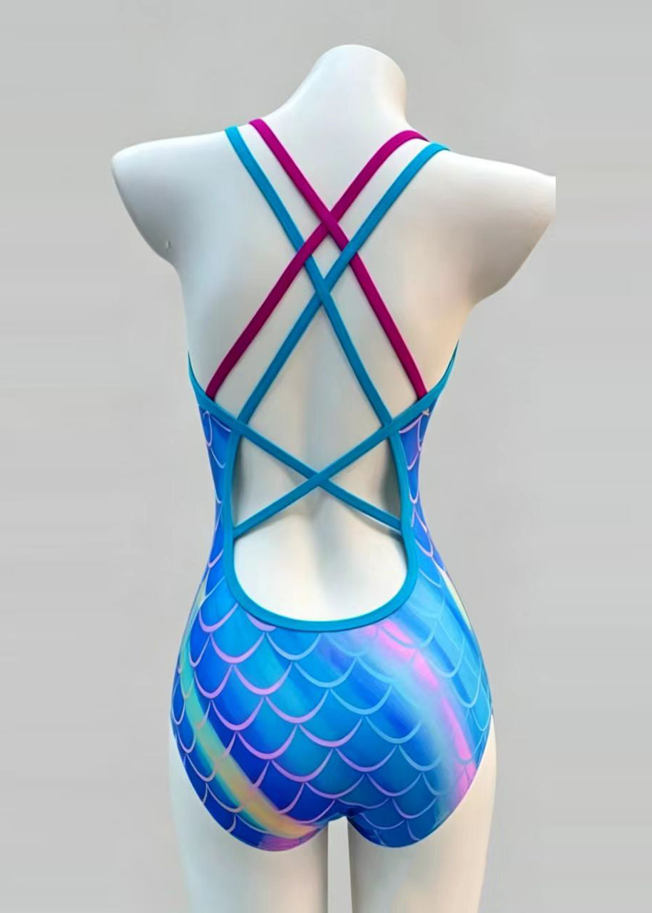 Kvinders Badetøjsbodyoverdel Tie Dye Stil 4