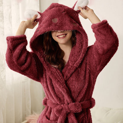 Kvinders Badjas Blød Mikrofiber Designet til Komfort 1