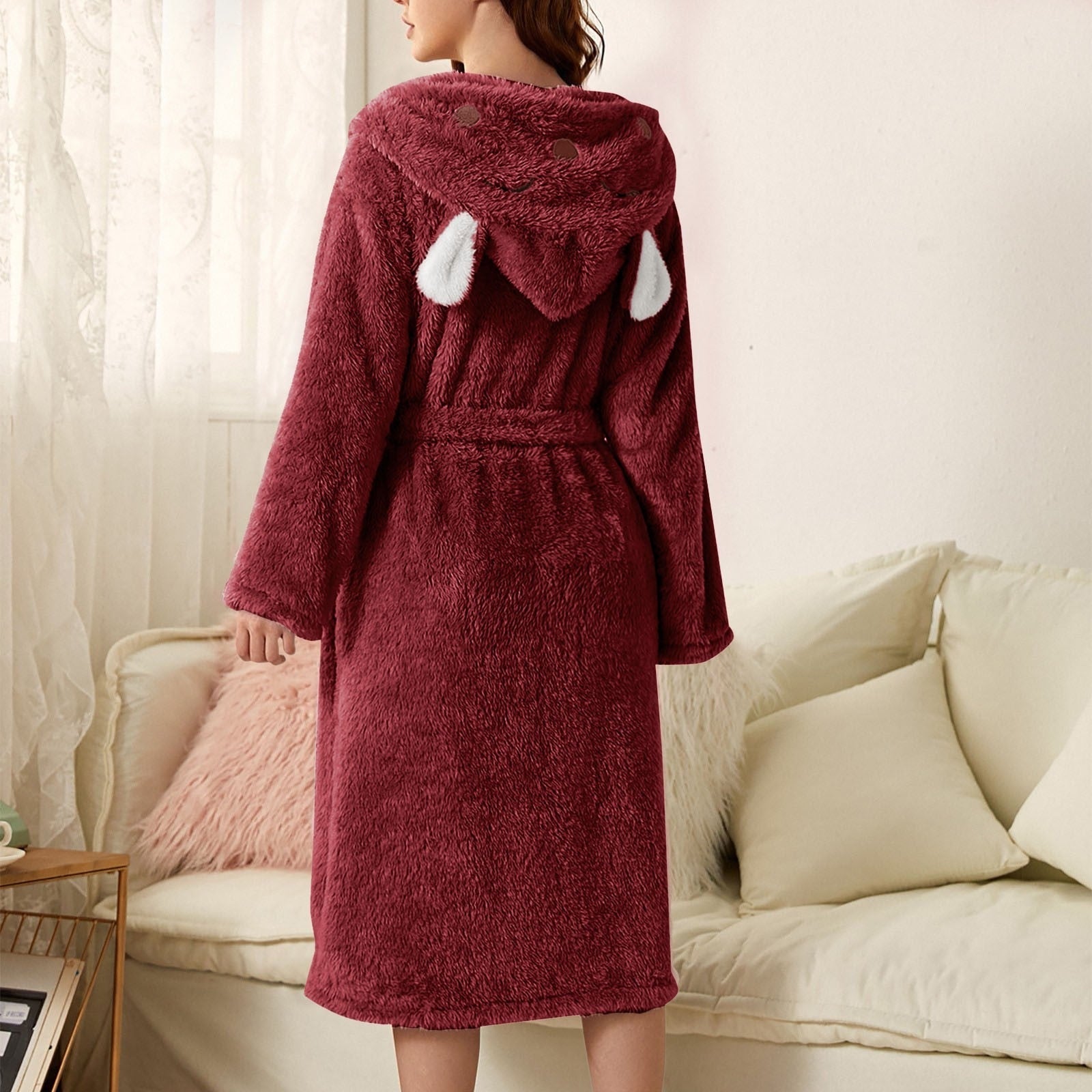 Kvinders Badjas Blød Mikrofiber Designet til Komfort 3