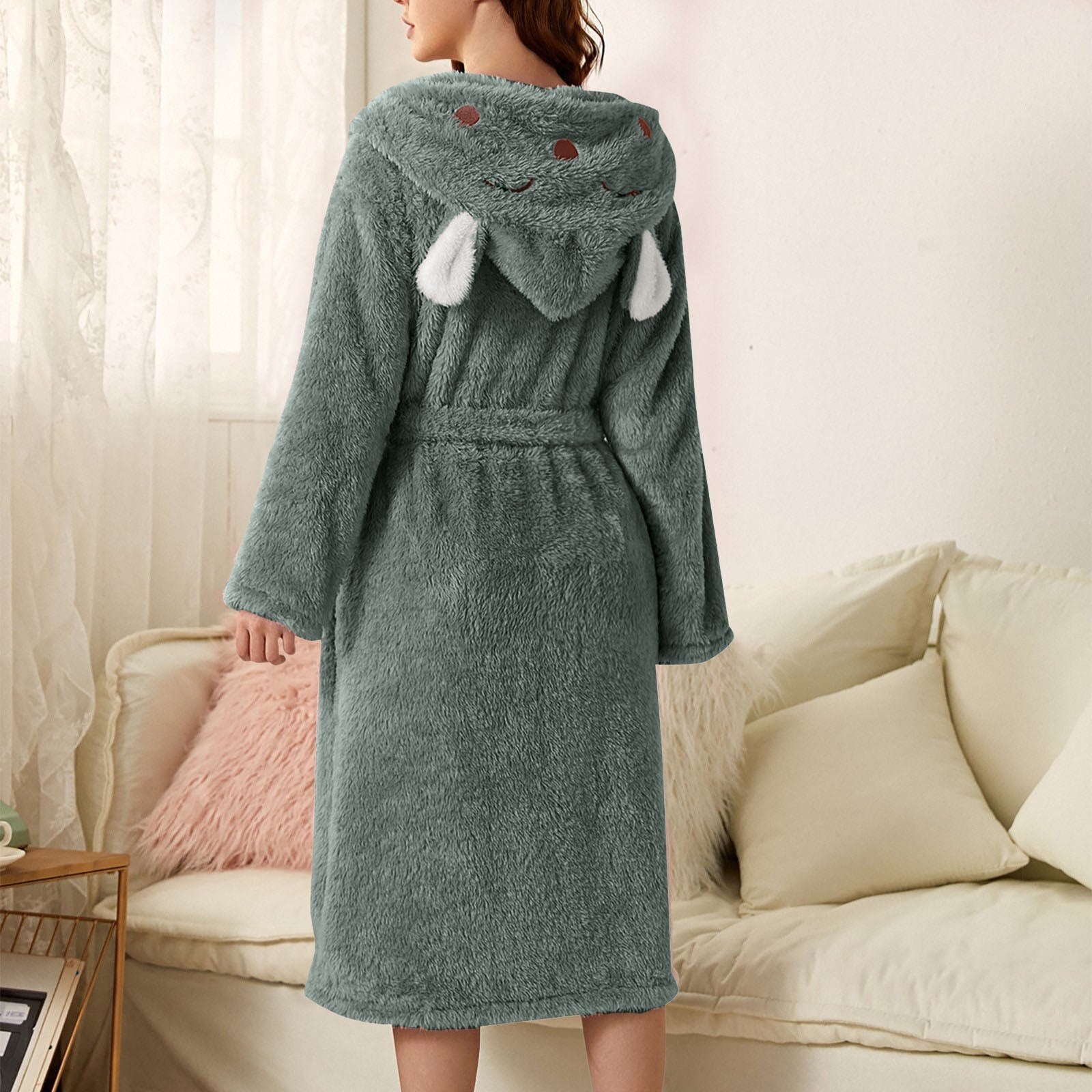 Kvinders Badjas Blød Mikrofiber Designet til Komfort 9