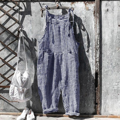 Kvinders Baggy Jumpsuit Løs Pasform Blødt Stof 5
