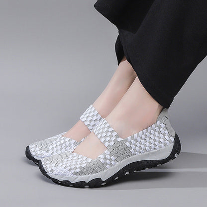 Kvinders Ballerinaer med Elastiske Stropper 3