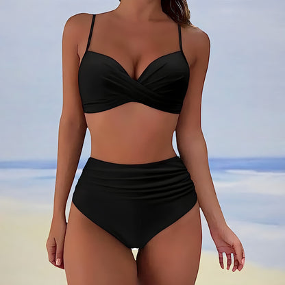 Kvinders Bikini Sæt Høj Talje Stilfuld 1