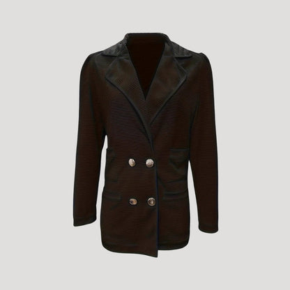 Kvinders Blazer Dobbelt Snap Stilfuld 1
