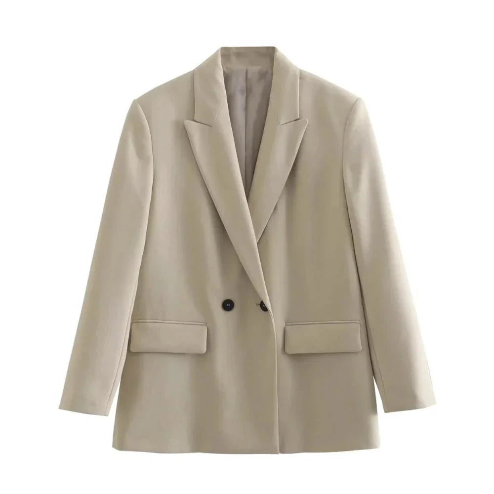 Kvinders Blazer Dobbeltradet 0