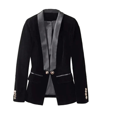 Kvinders Blazer i Fløjl Stilfuld 0