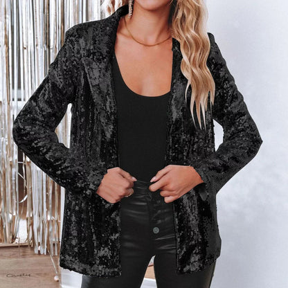 Kvinders Blazer med Pailletter 3