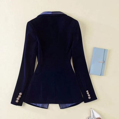 Kvinders Blazer med Satin Revers 3