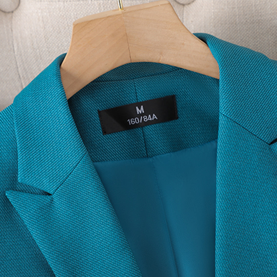Kvinders Blazer og Bukser Sæt Stilet Design med Høj Talje 1