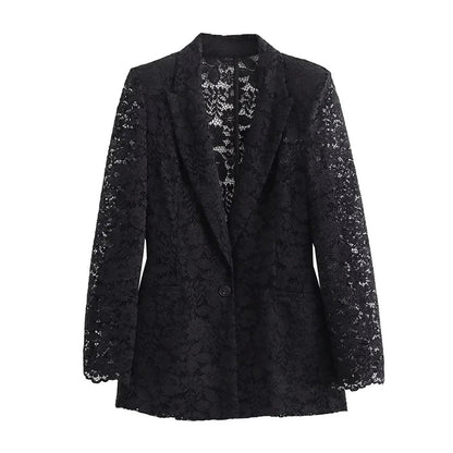 Kvinders Blazer og Nederdel Sæt i Blonde 0