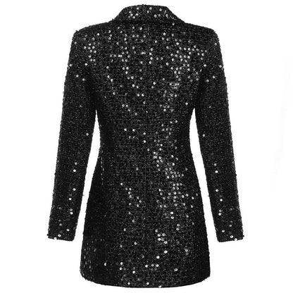 Kvinders Blazerkjole Med Glitter Detaljer - Glamourøs Stil Til Alle Anledninger 2