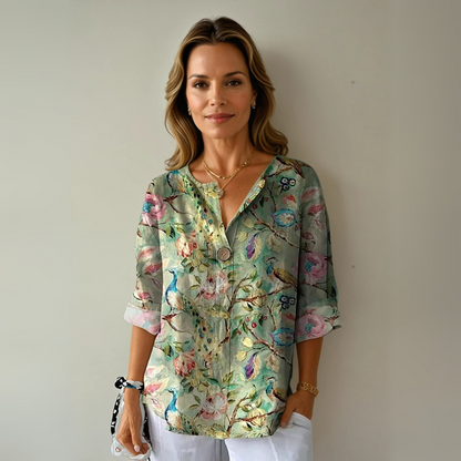 Kvinders Bluse med Blomsterprint Chic 2