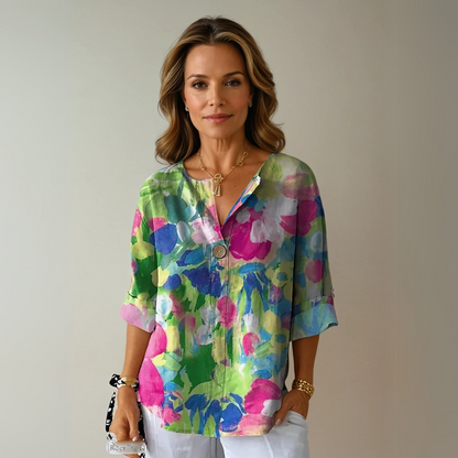 Kvinders Bluse med Blomsterprint Chic 3