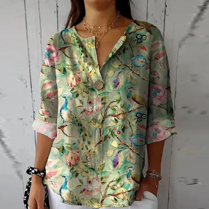 Kvinders Bluse med Blomsterprint Chic 6