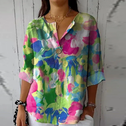 Kvinders Bluse med Blomsterprint Chic 7