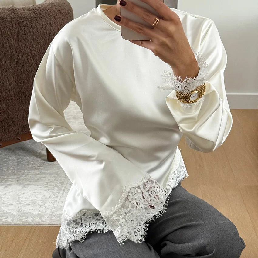 Kvinders Bluse med Flare Ærmer 1