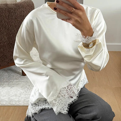 Kvinders Bluse med Flare Ærmer 1