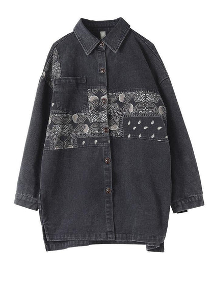 Kvinders Bluse med Patchwork-tryk 4