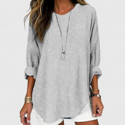 Kvinders Bluse med Stribet Design 2
