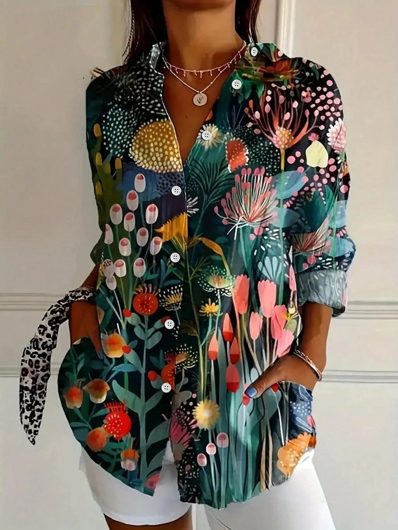 Kvinders Bluse med Unikt Print Casual 2
