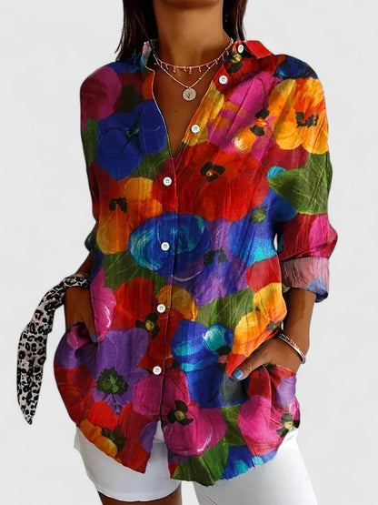 Kvinders Bluse med Unikt Print Casual 3