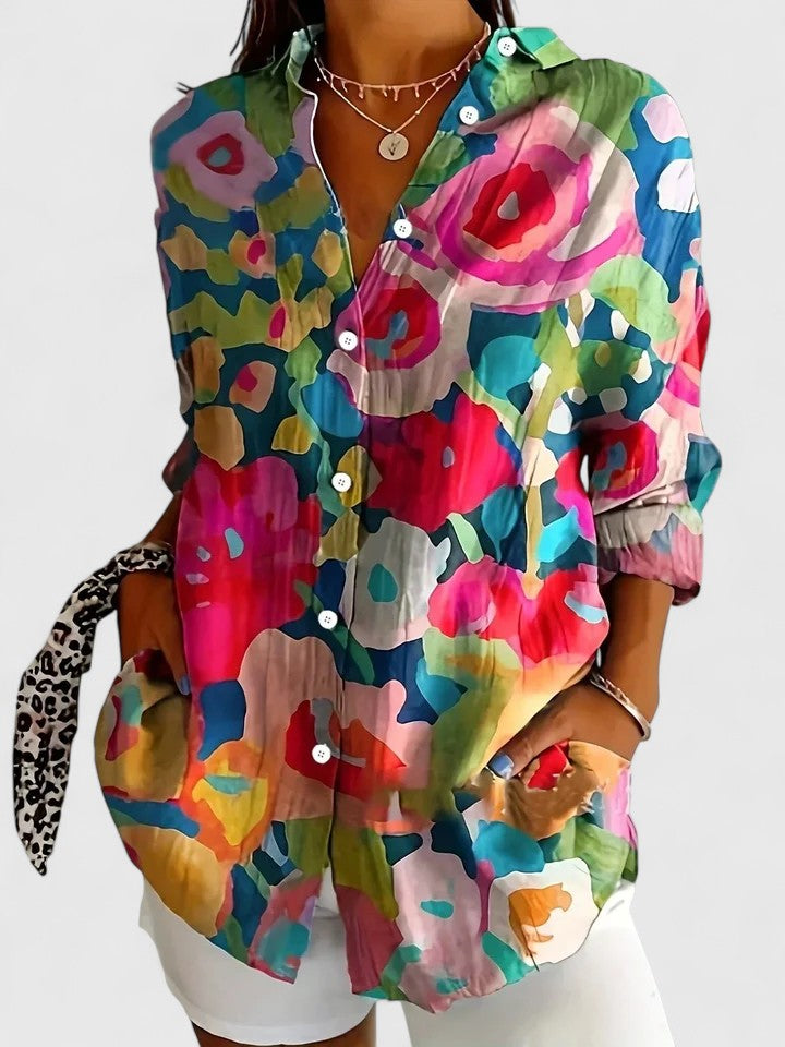 Kvinders Bluse med Unikt Print Casual 4