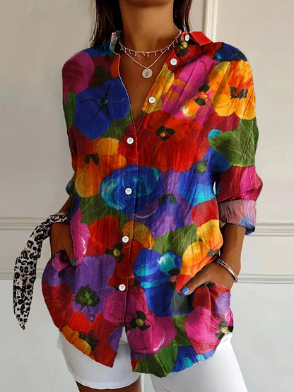 Kvinders Bluse med Unikt Print Casual 5
