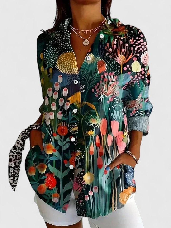 Kvinders Bluse med Unikt Print Casual 6
