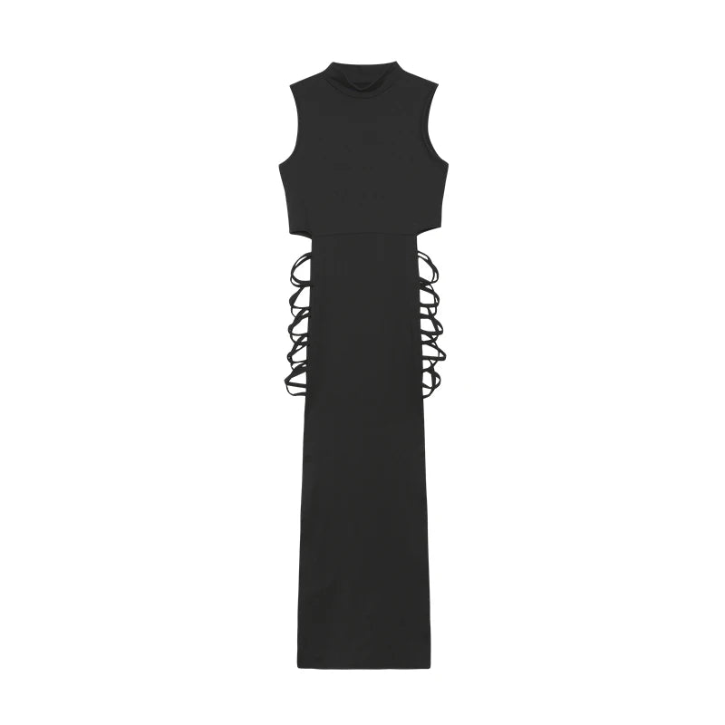Kvinders Bodycon Kjole med Criss Cross Udsnit 2