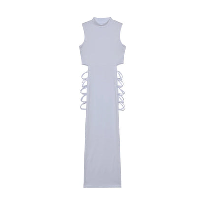 Kvinders Bodycon Kjole med Criss Cross Udsnit 7