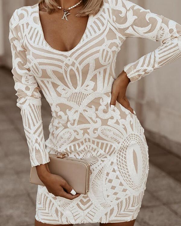 Kvinders Bodycon Kjole med Høj Hals 1