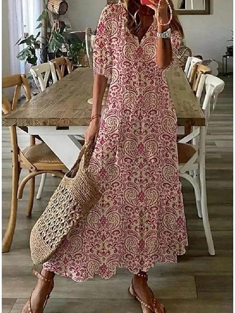 Kvinders Boheme Maxi Kjole 4