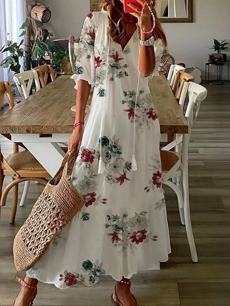 Kvinders Boheme Maxi Kjole 6