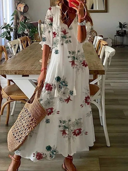 Kvinders Boheme Maxi Kjole 6