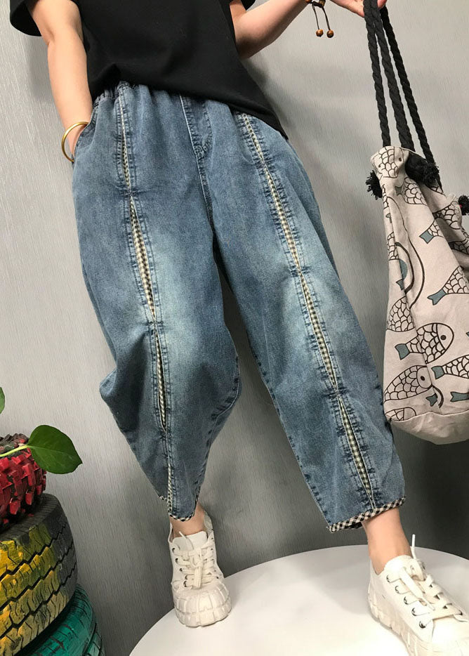 Kvinders Boho Bukser med Plaid Design 1