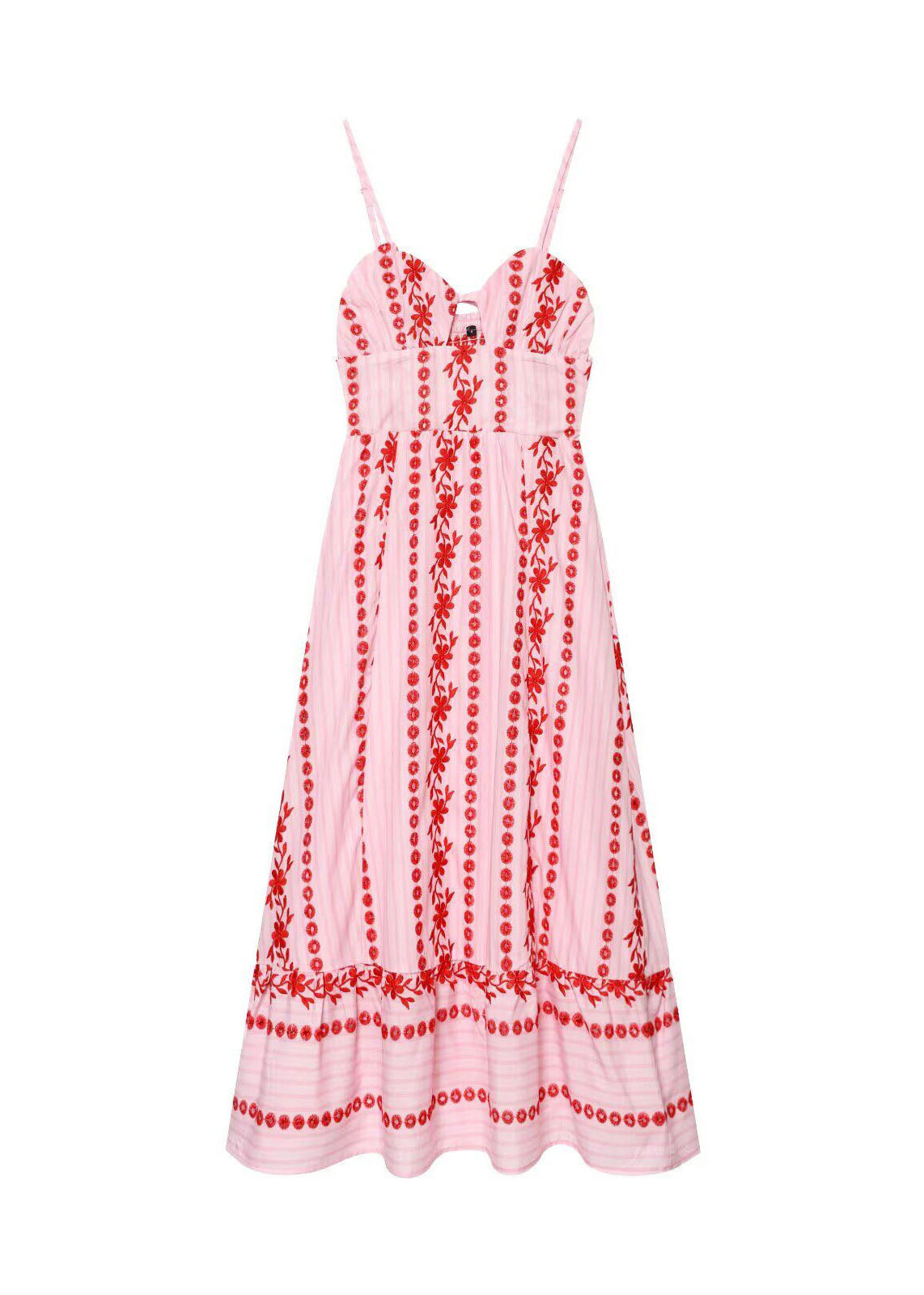 Kvinders Boho Bustier Kjole med Spaghetti Stropper 4